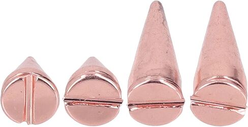 Generic Punk Cone Spikes Studs, Hand Polished Glossy Metal Plated Copper Rivets with Clear Thread for DIY Clothing Bags Belts Jackets Accessories in Saudi Arabia