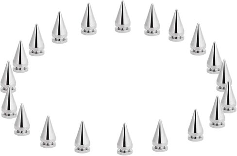 20 Pcs Silver Rivets, Brass Metal Tree Shape Studs with Electroplating for DIY Bags Shoes Jackets Necklace Decoration in Saudi Arabia