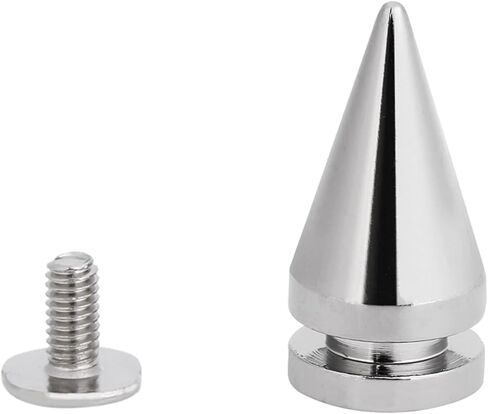 20 Pcs Silver Rivets, Brass Metal Tree Shape Studs with Electroplating for DIY Bags Shoes Jackets Necklace Decoration in Saudi Arabia