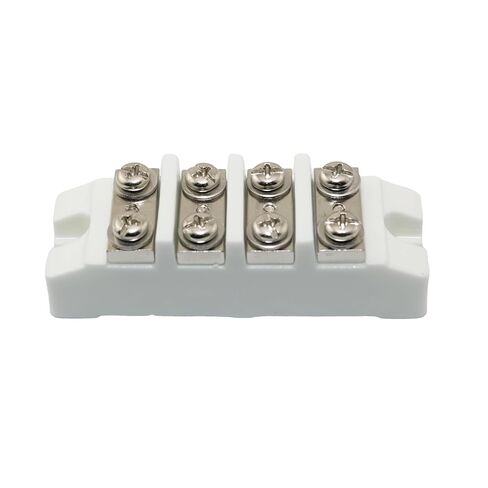 Four Position Ceramic High Current Terminal Block 83x26x26mm Electrical Equipment Connectors High Temperature Ceramic Connectors for Household Appliances Barbecue Equipment Electric Grill in Saudi Arabia