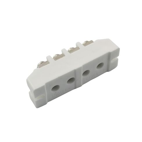 Four Position Ceramic High Current Terminal Block 83x26x26mm Electrical Equipment Connectors High Temperature Ceramic Connectors for Household Appliances Barbecue Equipment Electric Grill in Saudi Arabia