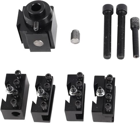 Fast Change Tool Post Set Wedge Type Steel Holders Quick Change Tool Post for 0618 7x12 7x14 210 8x16 220x600 220x750 Mini Lathe in Saudi Arabia