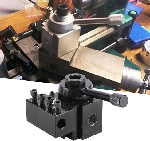 Fast Change Tool Post Set Wedge Type Steel Holders Quick Change Tool Post for 0618 7x12 7x14 210 8x16 220x600 220x750 Mini Lathe in Saudi Arabia