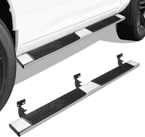 6.5" Running Boards Compatible with 2009-2018 Dodge Ram 1500 Crew Cab,2010-2024 2500/3500, 2019-2024 Ram 1500 Classic Crew Cab Mirror Stainless Steel Nerf Bars, Side Steps for Truck in Kuwait