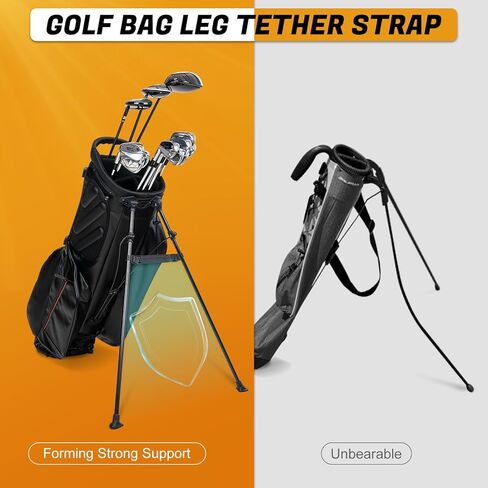 Golf Bag Accessories Golf Bag Leg Tether Strap Golf Stand Bag, Stabilized Golf Club Bag Holder,Golf Equipment Golf Bag Holder Does Not Slip in Saudi Arabia