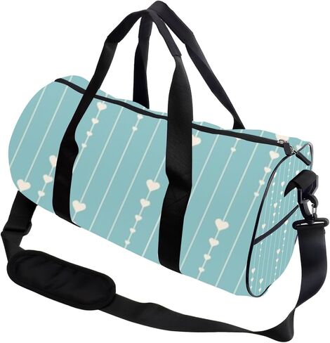 Elegant Blue Leaves Packable Gym Bag For Men Oxford Tote Bags Adjustable Shoulder Strap, Convertible Carry Backpack Cute Weekender Bag For Dance Basketball Gym Backpack in Saudi Arabia