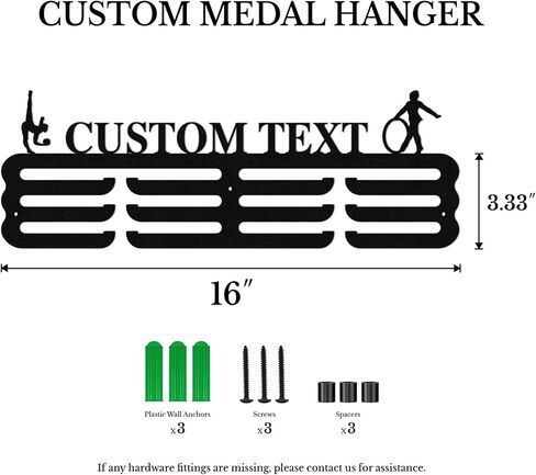 Personalized Medal Hanger Display, Custom Medal Holder with Name for Awards Ribbons, Metal Custom Sports Race Plaques Hanger for Wall Mount in Saudi Arabia
