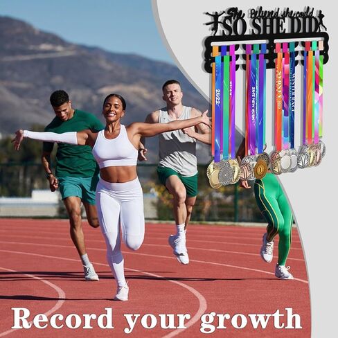 Personalized Medal Hanger Display, Custom Medal Holder with Name for Awards Ribbons, Metal Custom Sports Race Plaques Hanger for Wall Mount in Saudi Arabia