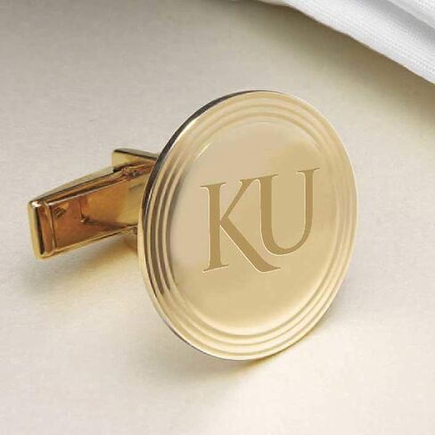 University of Kansas 14K Gold Cufflinks in Saudi Arabia
