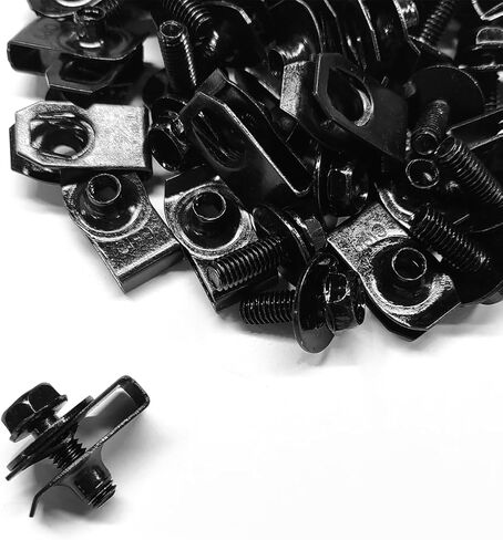 50 PCS M6-1.0 Body Bolts U-Nuts Kit, Extruded U Nuts & Hex Head Auto Fender Bolt Screws, Push Pull Metal Retainers Rust-Resistant Bolts for Engine Cover Bumper Fender Liner in Saudi Arabia