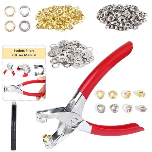400Pcs Grommet Tool Kit Grommets Eyelet Grommet Hand Press kit for Leather Belt Shoes Crafts in Saudi Arabia