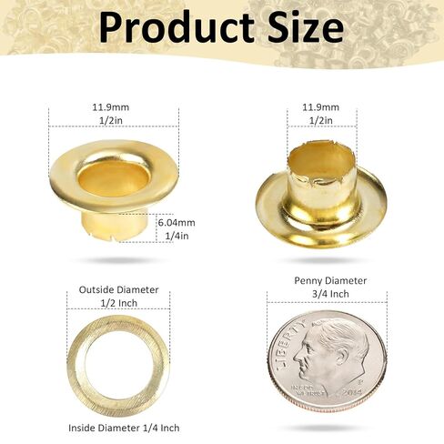 400Pcs Grommet Tool Kit Grommets Eyelet Grommet Hand Press kit for Leather Belt Shoes Crafts in Saudi Arabia