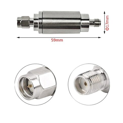 1PCS 5W RF Fixed SMA Attenuator 1-50db 50Ohm DC-3GHz/4GHz Coaxial SMA Type Connectors(10db 3Ghz) in Saudi Arabia