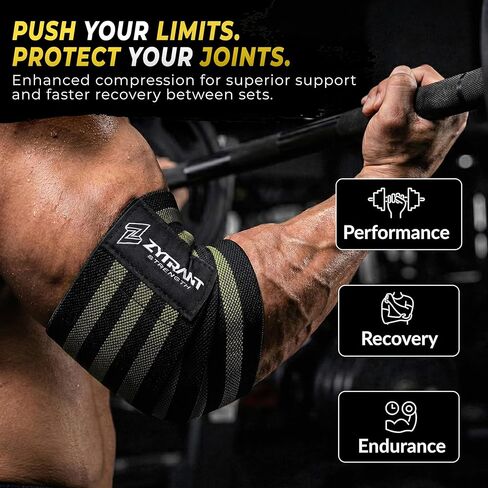 Elbow Wraps for Weightlifting, Powerlifting, Cross Training, Strength Training, Gym Support in Saudi Arabia