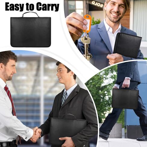 Portable Key Organizer with Handle, Fireproof and Waterproof Key Case, Key Holder with 54 Hooks and Tags Portable Key Storage Book for Offices Real Estate Agencies Hotels and Rental Management in Saudi Arabia