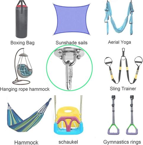 Suspension Bracket Hammock Mount Ceiling Hook Anchor Hanger for Gym Training Aerial Hanging Kit Fixed Hook in Saudi Arabia