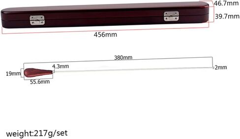 UPKOCH Wooden Orchestra Conductor Baton with Storage Box Rc Balanced Music Director Baton for Teachers and Students Elegant Design for Conducting Groups in Saudi Arabia