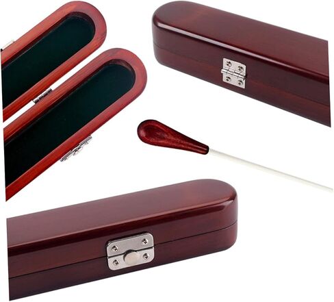 Yardwe Band Director Baton Box Music Conductor Storage Case Wooden Material for Orchestra Director Rc in Saudi Arabia