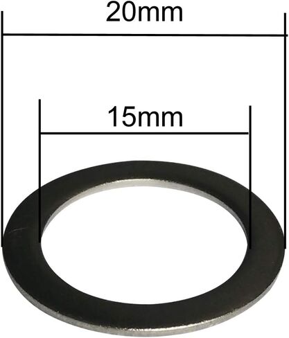 5 x Pedal Washers 20mm x 15mm w/ 1mm Thickness Stainless Steel Replacement Silver for Moutain Bike Road Bike in Saudi Arabia