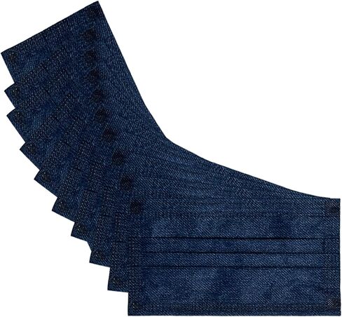 Blue Denim Safety Mask 3 Layer Protection Disposable Face Mask Melt-Blown for Adults 50 pcs in Saudi Arabia