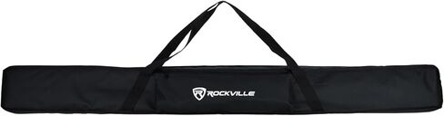 Rockville Bag for 4X Rock Saber Lights Protective Case, Thick Foam Padding, Water-Resistant, Accessory Pockets, Perfect for DJs and Event Planners (4 Light Capacity) in Saudi Arabia