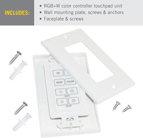 Armacost Lighting Wireless Wall Mount Touchpad for RGB+W LED Dimmers 733220N in Kuwait