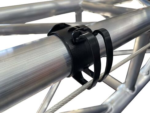4pcs SET - Black Snap Clamp - Cable Management Clamp for 50mm (2") truss in Saudi Arabia