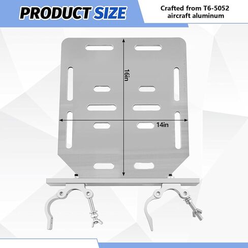 Blulu 14 x 16 Inch Square Truss Aluminum Truss With Dual Clamps Lighting Aluminum Truss for Events Wedding Church Birthday Party Musich Live Show Dj Stage in Saudi Arabia