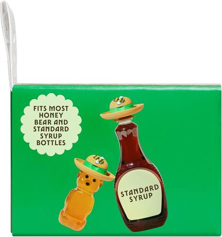 "The Gardener" Patented Drip-Catching Lid Replacement for Honey Bear Bottles & Table Syrup Bottles/No Mess Kitchen Gadget/Honey & Table Syrup Bottle Topper/Made in USA in Saudi Arabia