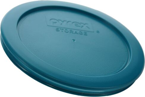 Pyrex 7200-PC 2-Cup Adriatic Blue Food Storage Replacement Lid (4-Pack) - Made in USA in Saudi Arabia