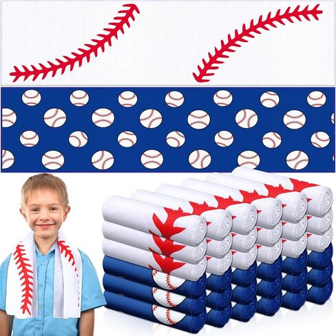 FuWeave 36 Pcs Baseball Cooling Towels 30 x 9 Inch Senior Night Gifts Breathable Microfiber Ice Towel Fast Drying for Party Favors Team Gifts in Saudi Arabia