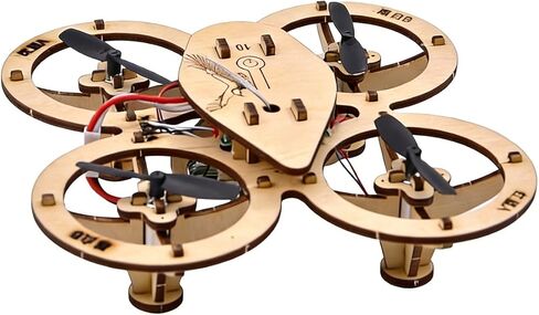 2026 New DIY Wooden RC Drone Kit, Remote Control 3D Building Blocks Quadcopter to Build for Adults, STEM Projects with Gyroscope for Beginners in Saudi Arabia
