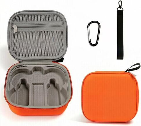 Carrying Case Bag for DJI Neo 2, Portable PU Leather Travel Small Storage Bag for DJI Neo 2 Drone and Batteries Accessories, Only Bag (Grey) in Kuwait