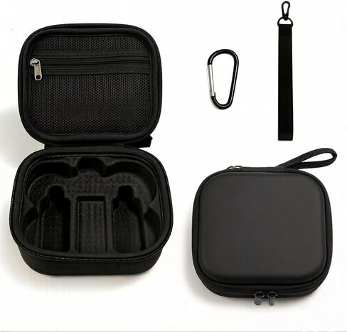 حقيبة حمل لطائرة DJI Neo 2، حقيبة تخزين صغيرة محمولة من جلد البولي يوريثان للسفر لطائرة DJI Neo 2 بدون طيار وملحقات البطاريات، حقيبة فقط (رمادي) in Saudi Arabia