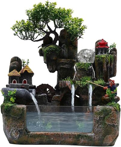 Fountain Rockery Ornaments Fish Tank Decor Modern Desktop Fountain Accessories Tabletop Water Fountain in Saudi Arabia