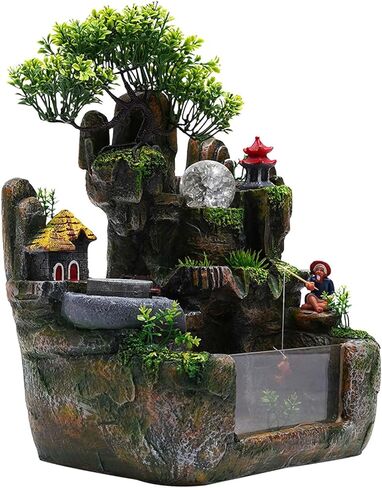 Fountain Rockery Ornaments Fish Tank Decor Modern Desktop Fountain Accessories Tabletop Water Fountain in Saudi Arabia