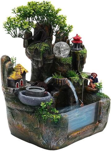 Fountain Rockery Ornaments Fish Tank Decor Modern Desktop Fountain Accessories Tabletop Water Fountain in Saudi Arabia