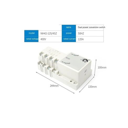 مفتاح نقل تلقائي لإمداد الطاقة المزدوج NH42-63/4SZX 4P 63A PC-Grade in Kuwait