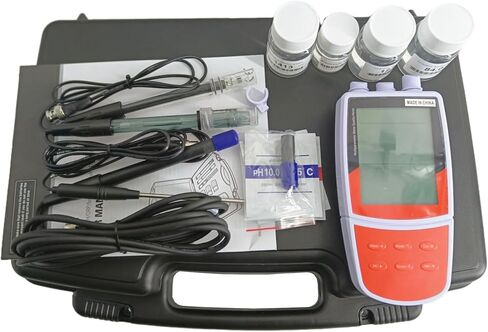 Multi-Parameter Water Quality Analyzer with Standard Solutions Range -2.000 to 20.000 pH Range -1999.9 to 1999.9 mV can Test PH Conductivity/TDS/Salinity/Resistivity/Dissolved Oxygen in Saudi Arabia