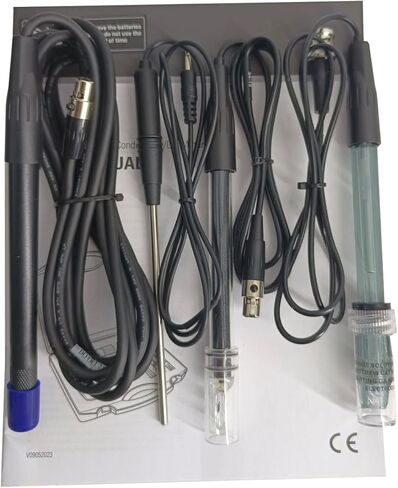 Multiparameter Water Quality Analyzer PH Conductivity/TDS/Salinity/Resistivity/Dissolved Oxygen Tester with Standard Solutions Data Storage 500 Sets Automatic Temperature Compensation in Saudi Arabia