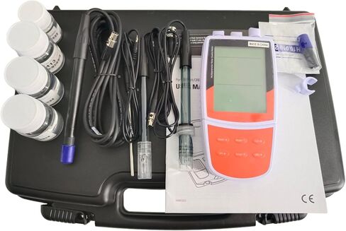 Portable Multi-Parameter Water Quality Meter with Standard Solutions can Test PH/Conductivity/TDS/Salinity/Resistivity/Dissolved Oxygen Auto-Read Function in Saudi Arabia