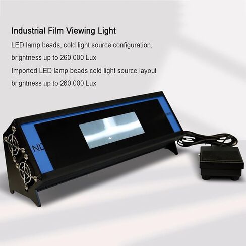 Industrial LED Film Viewer,Radiography Inspection Light,Max Luminance 90000Cd/m²,Window Size 229mm X 68 Mm,for NDT Non-Destructive Testing in Saudi Arabia