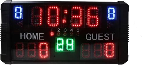 Wireless Remote Control Electronic Scoreboard, LED Basketball Scoreboard with Shooting Clock in Saudi Arabia