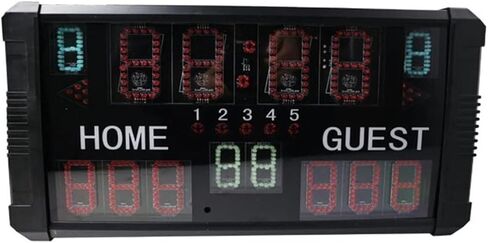 Wireless Remote Control Electronic Scoreboard, LED Basketball Scoreboard with Shooting Clock in Saudi Arabia