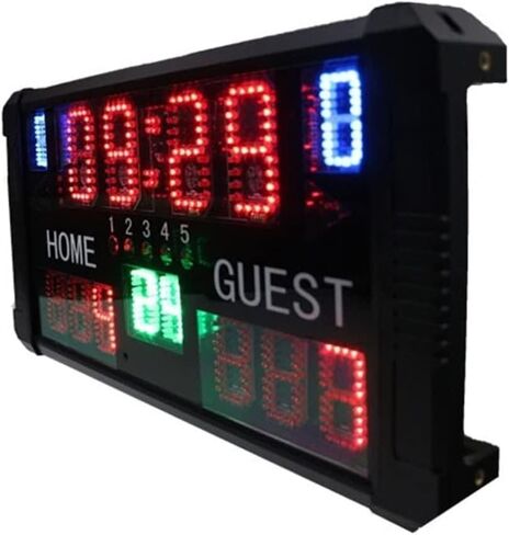 Wireless Remote Control Electronic Scoreboard, LED Basketball Scoreboard with Shooting Clock in Saudi Arabia