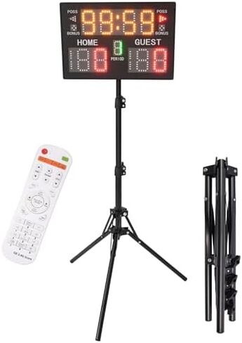Portable LED Electronic Scoreboard with Remote, Digital Display for Basketball Baseball Tennis Soccer, Includes Tripod and Ti in Saudi Arabia