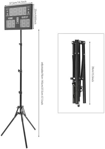 Portable LED Electronic Scoreboard with Remote, Digital Display for Basketball Baseball Tennis Soccer, Includes Tripod and Ti in Saudi Arabia