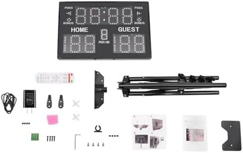 Portable LED Electronic Scoreboard with Remote, Digital Display for Basketball Baseball Tennis Soccer, Includes Tripod and Ti in Saudi Arabia