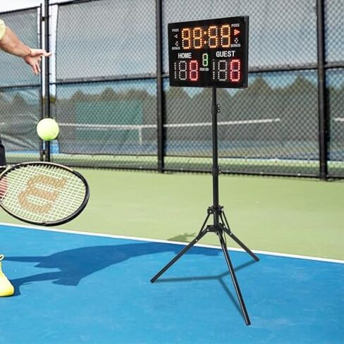 Portable LED Electronic Scoreboard with Remote, Digital Display for Basketball Baseball Tennis Soccer, Includes Tripod and Ti in Saudi Arabia
