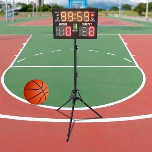 Portable LED Electronic Scoreboard with Remote, Digital Display for Basketball Baseball Tennis Soccer, Includes Tripod and Ti in Saudi Arabia